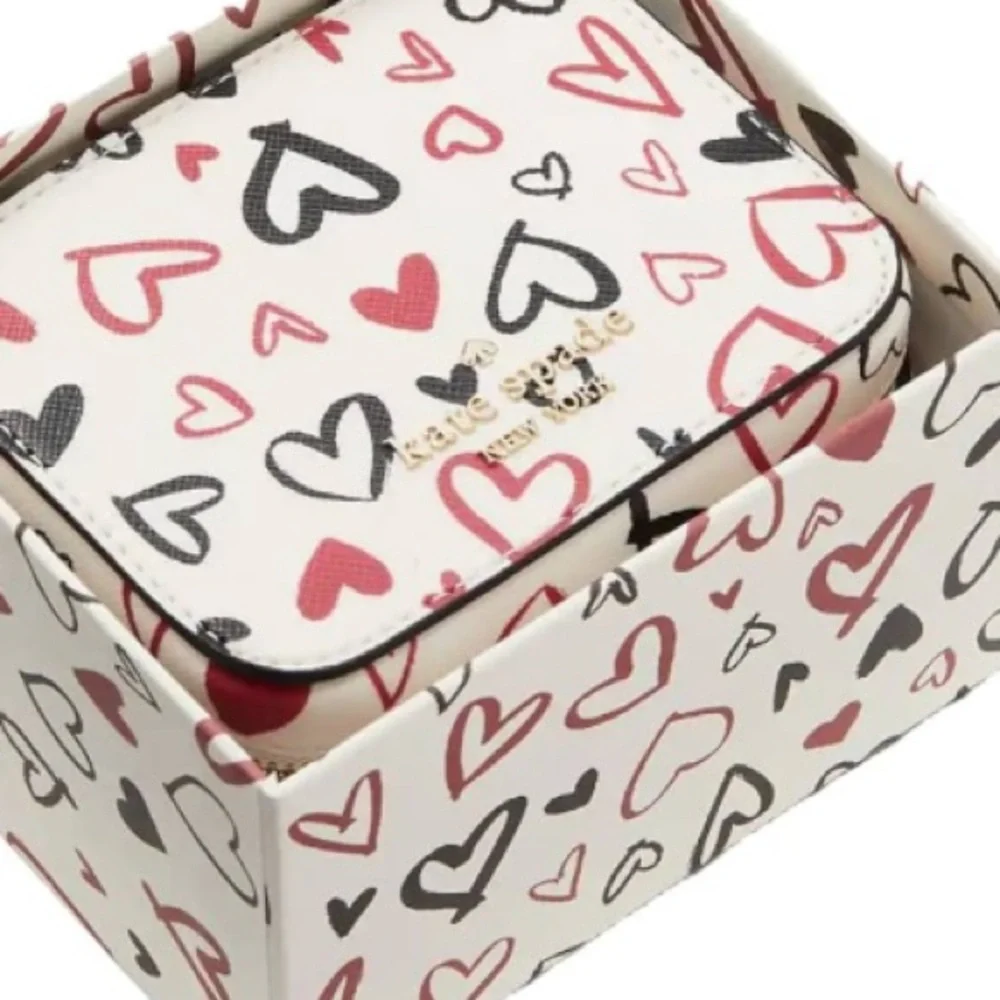 Nib Kate Spade Scribble Heart Staci Boxed Jewelry Holder